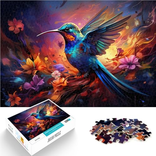 Puzzle zum Malen von Kolibris für Erwachsene, 1000 Teile, 50 x 75 cm, Holzbrettpuzzle, geeignet für Kinder ab 14 Jahren, Spielspielzeug für Erwachsene Puzzle zum Malen von Kolibris für Erwachsene, 1000 Teile, 50 x 75 cm, Holzbrettpuzzle, geeignet für Kinder ab 14 Jahren, Spielspielzeug für Erwachsene von SYUNFEI