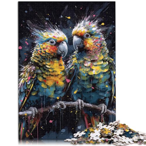 Puzzle für Erwachsene, 1000 Teile, Nymphensittiche malen, Lernspielzeug, Wichtelgeschenke, 26x38cm, für Teenager ab 14 Jahren Puzzle für Erwachsene, 1000 Teile, Nymphensittiche malen, Lernspielzeug, Wichtelgeschenke, 26x38cm, für Teenager ab 14 Jahren von SYUNFEI