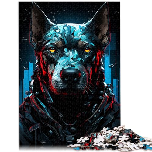 Puzzle für Erwachsene mit 1000 Teilen, „EIN Hund, EIN Schwarzer“, pädagogische Herausforderung, einzigartiges Geburtstags, 50 x 75 cm, von SYUNFEI