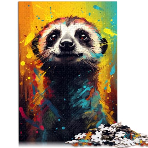 Puzzle für Erwachsene, 1000 Teile, Farb-Erdmännchen, Quizspiel, Herausforderung für die Gehirnintelligenz, süchtig machendes Spielzeug, 26x38cm, für Teenager ab 14 Jahren Puzzle für Erwachsene, 1000 Teile, Farb-Erdmännchen, Quizspiel, Herausforderung für die Gehirnintelligenz, süchtig machendes Spielzeug, 26x38cm, für Teenager ab 14 Jahren von SYUNFEI