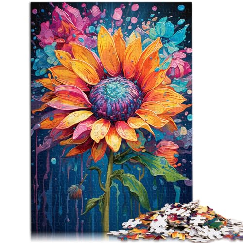 Puzzle für Erwachsene, 1000 Teile, Sonnenblumen, Spiele, Spielzeug, Geschenk, Wanddekoration, einzigartige Geburtstags, 14,96 x 20,47 Zoll von SYUNFEI