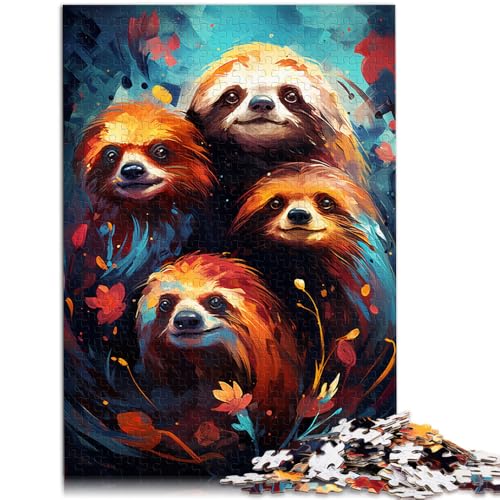 Puzzle mit 1000 Teilen für Erwachsene, Malen, Faultier, Lernspielzeug, Staycation, Zeit totzuschlagen, 50 x 75 cm, für Teenager ab 14 Jahren Puzzle mit 1000 Teilen für Erwachsene, Malen, Faultier, Lernspielzeug, Staycation, Zeit totzuschlagen, 50 x 75 cm, für Teenager ab 14 Jahren von SYUNFEI