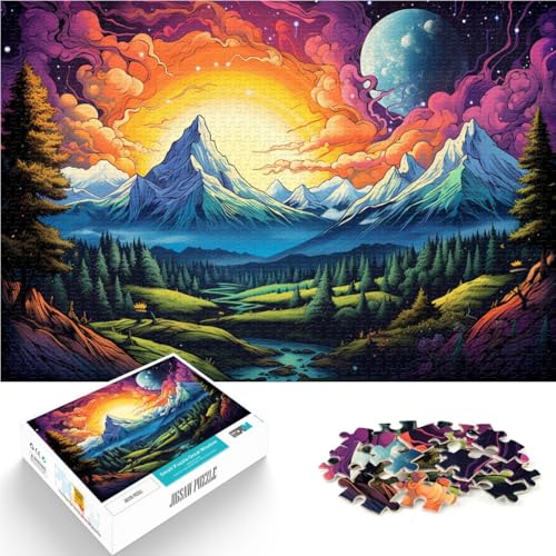 Puzzle 2000 Teile für Erwachsene, Landschaft unter dem Planeten, Lernspielzeug, Weihnachts- und Geburtstagsgeschenk, 70 x 100 cm, für 14-Jährige von SYUNFEI