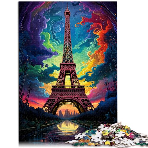 Puzzle für Erwachsene mit 2000 Teilen, Frankreich, Eiffelturm, Quizspiel, Stressabbau, schwierige Herausforderung, 70 x 100 cm, für Teenager ab 14 Jahren von SYUNFEI