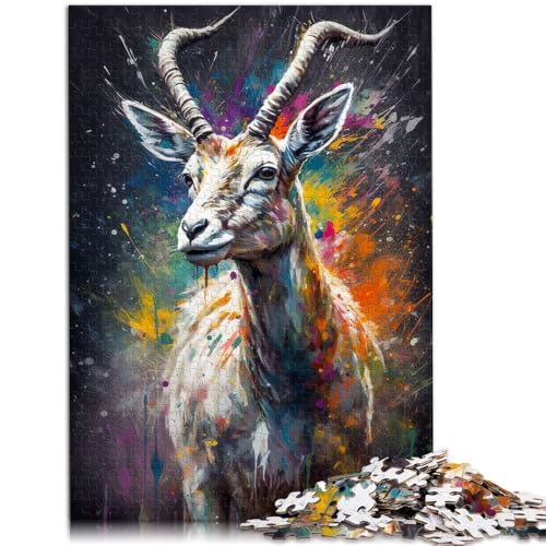 Puzzle 1000 Teile für Erwachsene, Addax Malen, Lernen, Lernspielzeug, Stressabbau, Staycation, Zeit totschlagen, 50 x 75 cm, für Teenager ab 14 Jahren von SYUNFEI