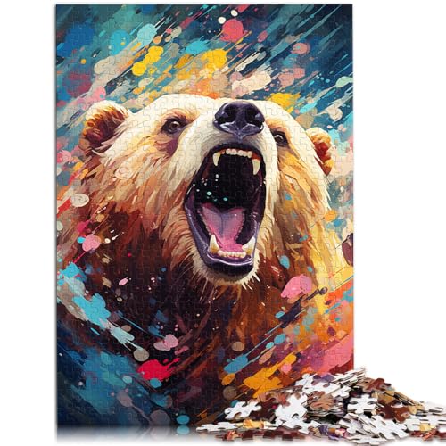 Puzzle für Erwachsene, 1000 Teile, Bärenhand-Schnelligkeitswettbewerb, anspruchsvolles Puzzlespiel und Familienspiel,50x75cm, für Teenager ab 14 Jahren von SYUNFEI
