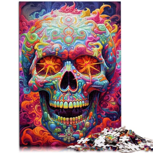 Puzzle 2000 Teile für Erwachsene, Bunte Totenköpfe, Lernspielzeug, Weihnachtswunschliste mit Weihnachtsmann, 70 x 100 cm, für 14-Jährige von SYUNFEI