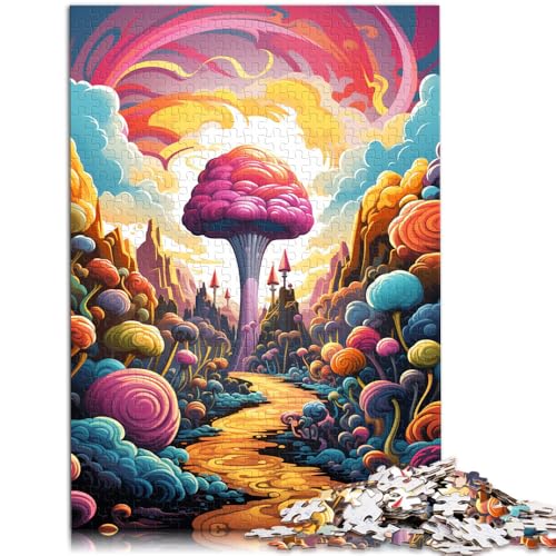 Puzzle 2000 Teile für Erwachsene, Süßigkeitenschloss, entspannendes, intellektuelles Lernspielzeug, fördert die Liebe zwischen Paaren, 70 x 100 cm von SYUNFEI