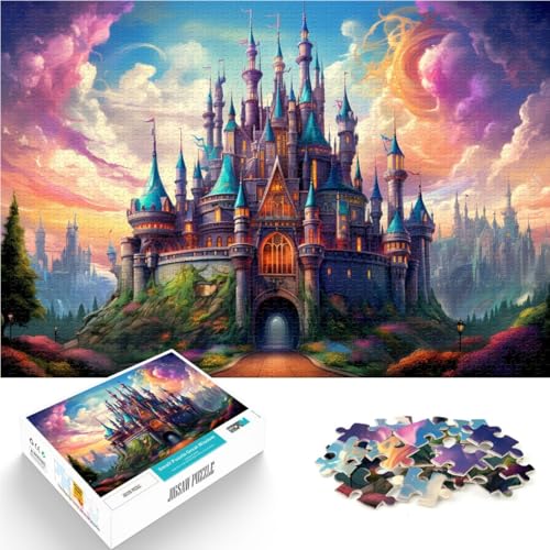 Puzzle 1000 Teile für Erwachsene, Süßigkeitenschloss, Dekomprimierendes, intellektuelles Lernspielzeug, Geburtstagsgeschenk, Geschenke, 14,96 x 20,47 Zoll von SYUNFEI