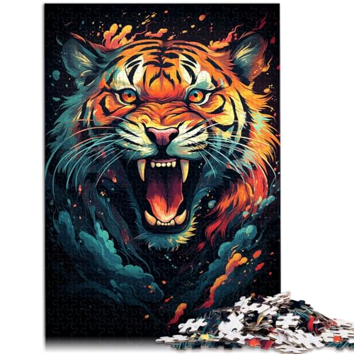 1000-teiliges Puzzle für Erwachsene, Feuertiger-Quizspiel, jedes Teil ist einzigartig – anspruchsvolles Familienspiel, 50 x 75 cm, für Teenager ab 14 Jahren 1000-teiliges Puzzle für Erwachsene, Feuertiger-Quizspiel, jedes Teil ist einzigartig – anspruchsvolles Familienspiel, 50 x 75 cm, für Teenager ab 14 Jahren von SYUNFEI