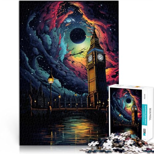 Puzzle für Erwachsene, 1000 Teile, Big Ben, anspruchsvolles Spiel, anspruchsvoll zu vervollständigen, Aber lustig und humorvoll,38x52cm, für Teenager ab 14 Jahren von SYUNFEI