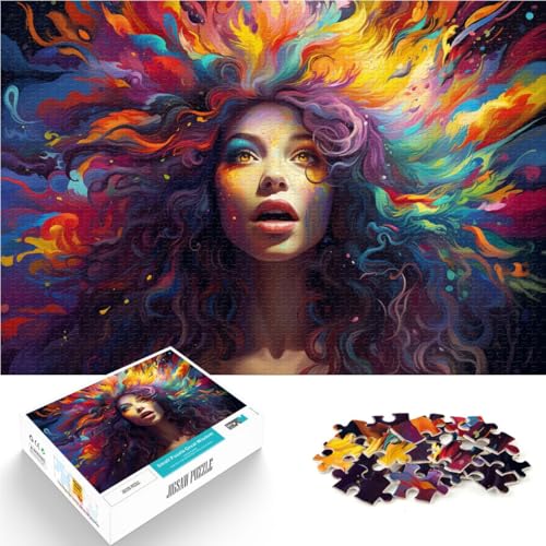 Puzzle mit 1000 Teilen für Erwachsene und Mädchen, entspannendes intellektuelles Lernspielzeug, Weihnachts- und Geburtstagsgeschenk, 50 x 75 cm, von SYUNFEI