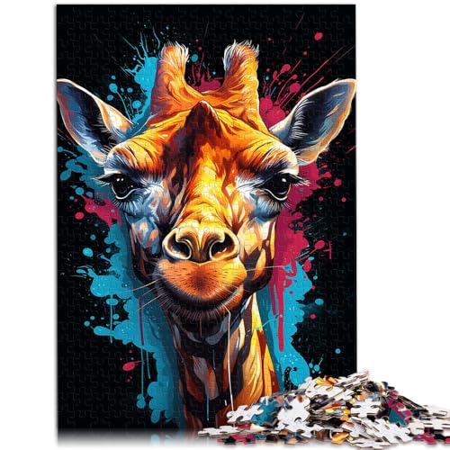 Puzzle 1000 Teile für Erwachsene, Malen, Farbgiraffe, Dekomprimieren, intellektuelles Lernspielzeug, EIN Kunstwerk, 14,96 x 20,47 Zoll Puzzle 1000 Teile für Erwachsene, Malen, Farbgiraffe, Dekomprimieren, intellektuelles Lernspielzeug, EIN Kunstwerk, 14,96 x 20,47 Zoll von SYUNFEI
