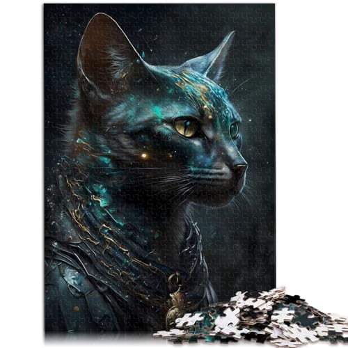 1000-teiliges Puzzle für Erwachsene, Abessinierkatze, Adel, Lernspielzeug, Geschenk zum Geburtstag,50x75cm, für Teenager ab 14 Jahren 1000-teiliges Puzzle für Erwachsene, Abessinierkatze, Adel, Lernspielzeug, Geschenk zum Geburtstag,50x75cm, für Teenager ab 14 Jahren von SYUNFEI