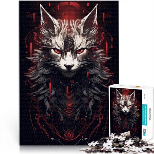 Puzzle mit 1000 Teilen für Erwachsene, Roboter-Fuchs, Kunst, Dekomprimieren, intellektuelles Lernspielzeug, tolles, 38x52cm, für 14-Jährige von SYUNFEI