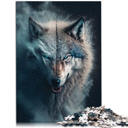 Puzzle Erwachsene, 2000 Teile, Wolf, Lernspiele Zuhause, DIY-Spielzeug, Herausforderung der Gehirnintelligenz, süchtig machendes Spielzeug, 27,56 x 39,37 Zoll, 14-Jährige Puzzle Erwachsene, 2000 Teile, Wolf, Lernspiele Zuhause, DIY-Spielzeug, Herausforderung der Gehirnintelligenz, süchtig machendes Spielzeug, 27,56 x 39,37 Zoll, 14-Jährige von SYUNFEI