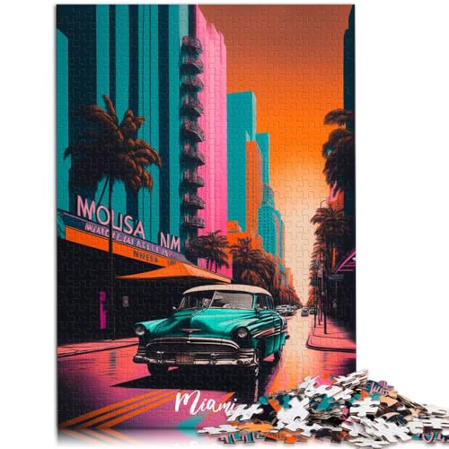 Puzzle für Erwachsene, 1000 Teile, Artsy Miami, schwierig und herausfordernd, anspruchsvoll zu vervollständigen, Aber lustig und humorvoll, 19,7 Zoll x 29,5 Zoll, für 14-Jährige Puzzle für Erwachsene, 1000 Teile, Artsy Miami, schwierig und herausfordernd, anspruchsvoll zu vervollständigen, Aber lustig und humorvoll, 19,7 Zoll x 29,5 Zoll, für 14-Jährige von SYUNFEI