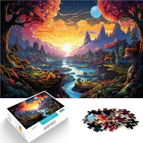 1000-teiliges Puzzle für Erwachsene „Stellen Sie Sich eine Landschaft vor“, Spielzeug, Denkspiel, Lernspiel für Geburtstag, Weihnachten, 19,7 x 29,5 Zoll von SYUNFEI