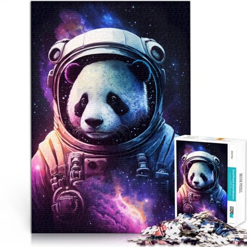Puzzle für Erwachsene, 2000 Teile, Weltraum-Astronauten-Panda, Quizspiel, Geburtstagsgeschenk, Geschenke, Wandkunst, 27,56 x 39,37 Zoll, für Teenager ab 14 Jahren von SYUNFEI