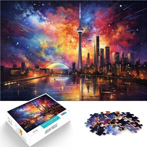 Puzzle für Erwachsene, 2000 Teile, tolle Bunte Stadt, das Puzzle, Lernspiel für Geburtstag, Weihnachten, 70 x 100 cm von SYUNFEI