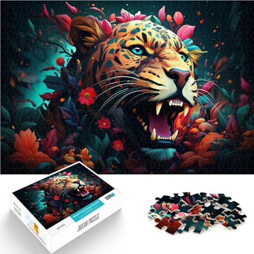 Puzzle mit 1000 Teilen für Erwachsene, Geparden-Lernspielzeug, anspruchsvolles Puzzlespiel und Familienspiel, 50 x 75 cm, für 14-Jährige Puzzle mit 1000 Teilen für Erwachsene, Geparden-Lernspielzeug, anspruchsvolles Puzzlespiel und Familienspiel, 50 x 75 cm, für 14-Jährige von SYUNFEI
