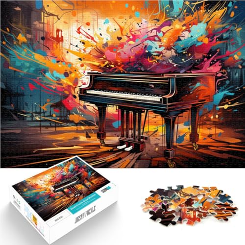 1000-teiliges Puzzle für Erwachsene. Das Quizspiel „Fantasie-Klaviermalerei ganze Familie. 19,7 x 29,5 Zoll für Teenager ab 14 Jahren von SYUNFEI
