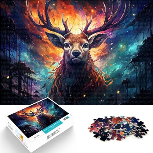 Puzzle für Erwachsene, 2000 Teile, Farb-Sikahirsch-Quizspiel, ganze Familie, 27,56 x 39,37 Zoll, für Teenager ab 14 Jahren von SYUNFEI