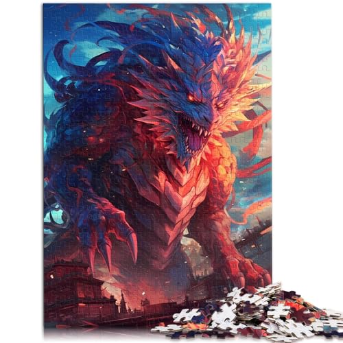 1000-teiliges Puzzle für Erwachsene „Dragon Monster Fury“, Lernspielzeug, einzigartiges Herausforderungsspiel, 26x38cm, für Teenager ab 14 Jahren 1000-teiliges Puzzle für Erwachsene „Dragon Monster Fury“, Lernspielzeug, einzigartiges Herausforderungsspiel, 26x38cm, für Teenager ab 14 Jahren von SYUNFEI