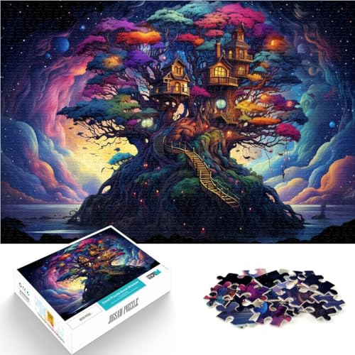 Puzzle für Erwachsene, 1000 Teile, Geheimnisvolles Baumhaus, Quizspiel, einzigartige Geburtstags, 38x52cm, für Teenager ab 14 Jahren Puzzle für Erwachsene, 1000 Teile, Geheimnisvolles Baumhaus, Quizspiel, einzigartige Geburtstags, 38x52cm, für Teenager ab 14 Jahren von SYUNFEI