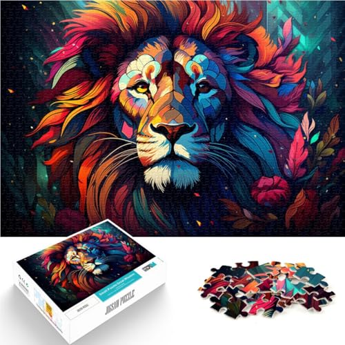 Puzzle für Erwachsene, 2000 Teile, Löwen-Lernpuzzle, anspruchsvolles Puzzlespiel und Familienspiel, 70 x 100 cm, für 14-Jährige von SYUNFEI