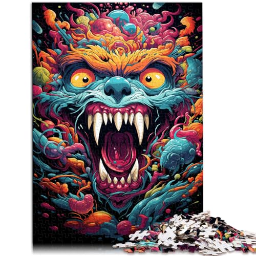 Puzzle 1000 Teile für Erwachsene, Monster-Spielzeug zum Stressabbau, hilft dem Gehirn, süchtig machendes Spielzeug zu trainieren und Geduld zu fördern, 19,7 x 29,5 Zoll von SYUNFEI