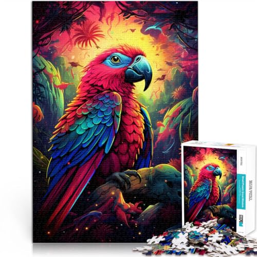 Puzzle 1000 Teile für Erwachsene, Papagei im Weltraum, Lernspielzeug, 26 x 38cm, tolles Teenager ab 14 Jahren Puzzle 1000 Teile für Erwachsene, Papagei im Weltraum, Lernspielzeug, 26 x 38cm, tolles Teenager ab 14 Jahren von SYUNFEI