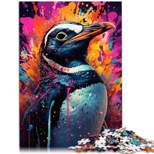 2000-teiliges Puzzle für Erwachsene, farbenfrohes Pinguin-Lernspielzeug, Weihnachtswunschliste mit Weihnachtsmann, 70 x 100 cm, für 14-Jährige von SYUNFEI