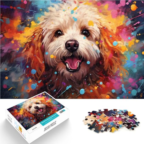 Puzzle 1000 Teile für Erwachsene, Pudel, entspannendes, intellektuelles Lernspielzeug, Analyse und Logik,38x52cm, für Teenager ab 14 Jahren von SYUNFEI