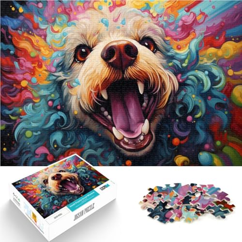 1000-teiliges Puzzle für Erwachsene, Pudel-Lernpuzzle für die Heimdekoration,38x52cm, für Teenager ab 14 Jahren von SYUNFEI
