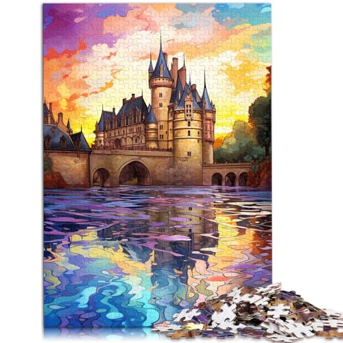 Puzzle 2000 Teile für Erwachsene, Schlösser der Loire, Lernspielzeug, Künstlersammlung, Bildende Kunst, 70 x 100 cm, für Teenager ab 14 Jahren von SYUNFEI