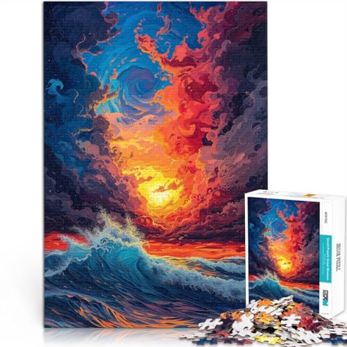Puzzle für Erwachsene, 1000 Teile, Sonnenuntergang und Wellen. Das Quizspiel ganze Familie.38x52cm, für Teenager ab 14 Jahren. Puzzle für Erwachsene, 1000 Teile, Sonnenuntergang und Wellen. Das Quizspiel ganze Familie.38x52cm, für Teenager ab 14 Jahren. von SYUNFEI