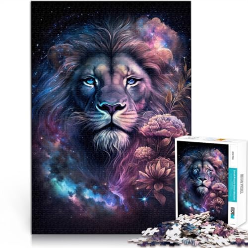 Puzzle für Erwachsene, 1000 Teile, Weltraum, Löwe, Blume, Heimdekoration, Puzzle, 14,96 x 20,47 Zoll, lustige Puzzles Puzzle für Erwachsene, 1000 Teile, Weltraum, Löwe, Blume, Heimdekoration, Puzzle, 14,96 x 20,47 Zoll, lustige Puzzles von SYUNFEI