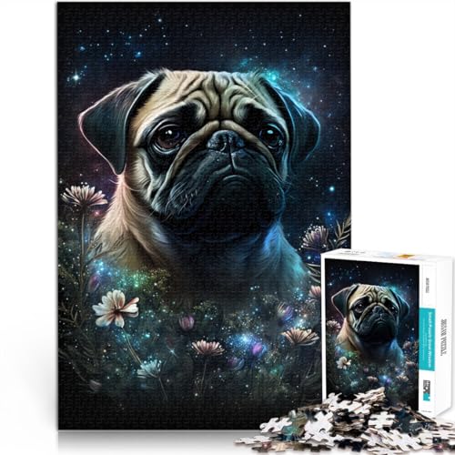 Puzzle mit 1000 Teilen Erwachsene. Space Pug – lustige Spiele die ganze Familie. Jedes Teil ist einzigartig – anspruchsvolles lustiges Spiel die ganze Familie, 26x38cm, Puzzle mit 1000 Teilen Erwachsene. Space Pug – lustige Spiele die ganze Familie. Jedes Teil ist einzigartig – anspruchsvolles lustiges Spiel die ganze Familie, 26x38cm, von SYUNFEI
