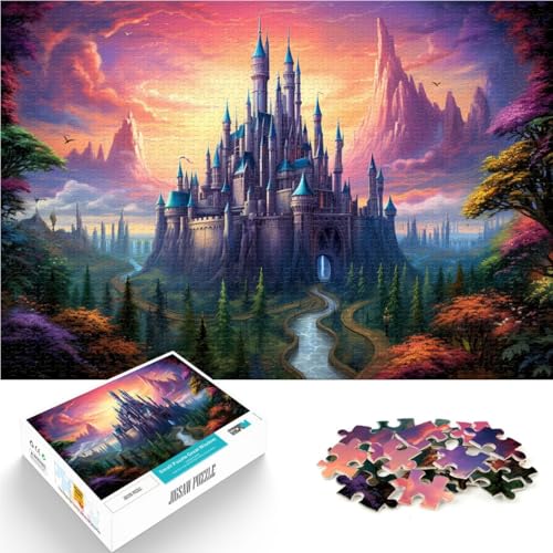 Puzzle mit 1000 Teilen für Erwachsene, farbenfrohes Teufelsschloss, entspannendes, intellektuelles Lernspielzeug, gutes Geschenk, 26x38cm, von SYUNFEI