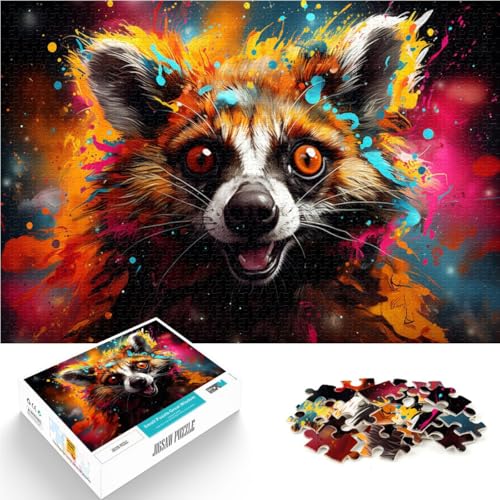Puzzle Erwachsene, 1000 Teile, Tierlemur, Spiele, Spielzeug, Geschenk, Herausforderung die Gehirnintelligenz, süchtig machendes Spielzeug, 14,96 x 20,47 Zoll, 14-Jährige von SYUNFEI