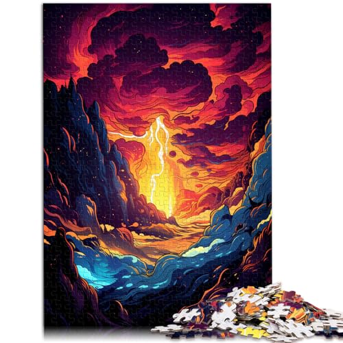Puzzle mit 2000 Teilen für Erwachsene, Lernspielzeug zum Thema Vulkanausbruch, geeignet als Schreibtischdekoration,70x100cm, für Jugendliche ab 14 Jahren von SYUNFEI
