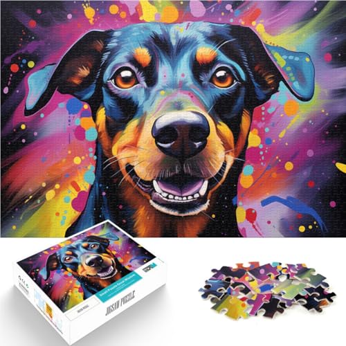 Puzzle für Erwachsene, 1000 Teile, Deutscher Pinscher, Malen, Lernen, Lernspielzeug, Familienspiele, Heimkunstdekor, 10,27 Zoll x 14,96 Zoll Puzzle für Erwachsene, 1000 Teile, Deutscher Pinscher, Malen, Lernen, Lernspielzeug, Familienspiele, Heimkunstdekor, 10,27 Zoll x 14,96 Zoll von SYUNFEI
