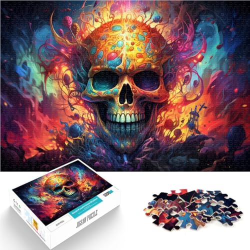 Puzzle 1000 Teile für Erwachsene, Totenkopf-Cartoon-Puzzle, 14,96 x 20,47 Zoll, Geburtstagsgeschenk, Geschenke für Teenager ab 14 Jahren von SYUNFEI