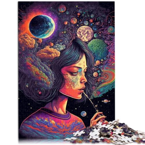 Puzzle 1000 Teile für Erwachsene Cosmic High Puzzle-Wanddekoration Einzigartige Geburtstags 14,96 Zoll x 20,47 Zoll für Teenager ab 14 Jahren von SYUNFEI