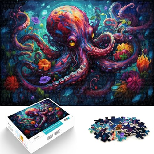 Puzzle 1000 Teile für Erwachsene Octopus Art Puzzle Wanddekoration 10,27 Zoll x 14,96 Zoll Stressabbau Staycation Zeit totschlagen Puzzle 1000 Teile für Erwachsene Octopus Art Puzzle Wanddekoration 10,27 Zoll x 14,96 Zoll Stressabbau Staycation Zeit totschlagen von SYUNFEI