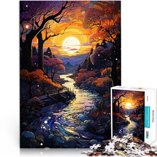 Puzzle für Erwachsene, 1000 Teile, wunderschöne Sonnenuntergangslandschaft, anspruchsvolles Spiel, Spielzeug, 38x52cm, Puzzle für Erwachsene, 1000 Teile, wunderschöne Sonnenuntergangslandschaft, anspruchsvolles Spiel, Spielzeug, 38x52cm, von SYUNFEI