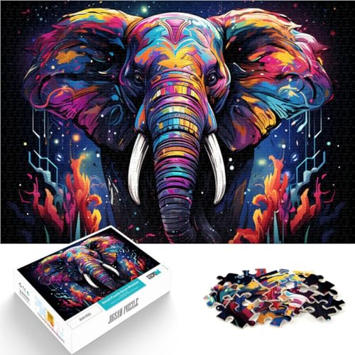 Puzzle 1000 Teile für Erwachsene Elefantenspiel Spielzeug Familienspiel Stressabbau Schwieriges Herausforderungspuzzle 14,96 Zoll x 20,47 Zoll Puzzle 1000 Teile für Erwachsene Elefantenspiel Spielzeug Familienspiel Stressabbau Schwieriges Herausforderungspuzzle 14,96 Zoll x 20,47 Zoll von SYUNFEI
