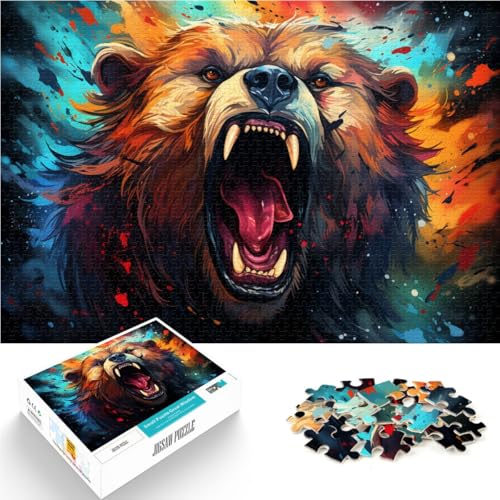 Puzzle für Erwachsene, 1000 Teile, Bär, für Puzzle-Geschenke, 10,27 Zoll x 14,96 Zoll, Familienspiel, Stressabbau, schwieriges Herausforderungspuzzle Puzzle für Erwachsene, 1000 Teile, Bär, für Puzzle-Geschenke, 10,27 Zoll x 14,96 Zoll, Familienspiel, Stressabbau, schwieriges Herausforderungspuzzle von SYUNFEI
