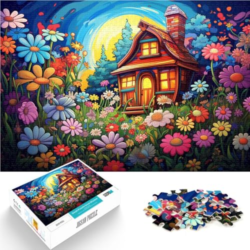 1000-teiliges Puzzle für Erwachsene, buntes Blumenhaus, Spielzeug, Lernspiele, Stressabbau, tolle Geschenke und Spielzeuge,38x52cm, für Teenager ab 14 Jahren 1000-teiliges Puzzle für Erwachsene, buntes Blumenhaus, Spielzeug, Lernspiele, Stressabbau, tolle Geschenke und Spielzeuge,38x52cm, für Teenager ab 14 Jahren von SYUNFEI